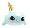 Glitter Galaxy 12-Inch Ice Cream Cone Horn Blue Narwhal Collectible Plush